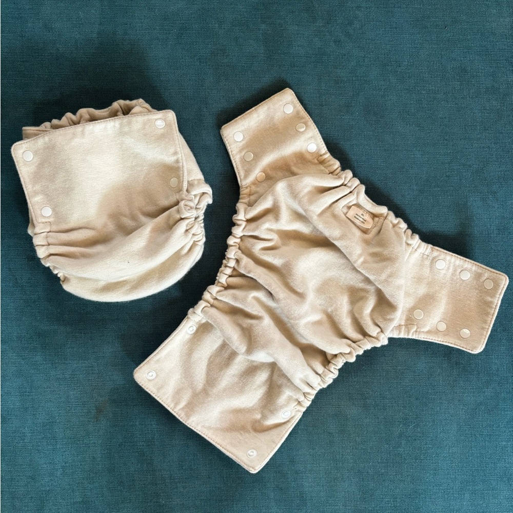 2 New Babee Greens Classic Wool Diaper Covers from Green Mountain Diapers XL